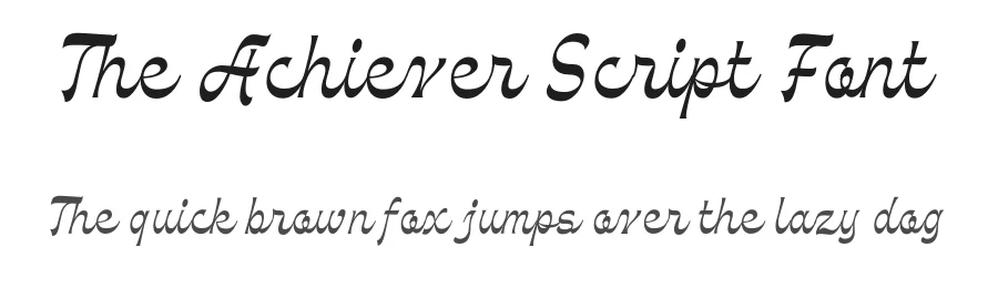 The Achiever Script Font by Letterhend — Script Handwritten Font
