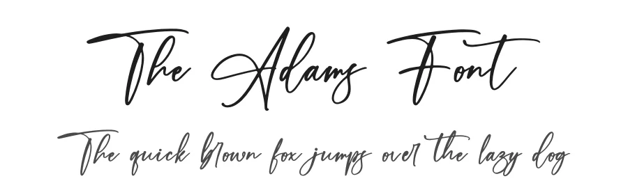 The Adams Font by afterpaper — Script Handwritten Font