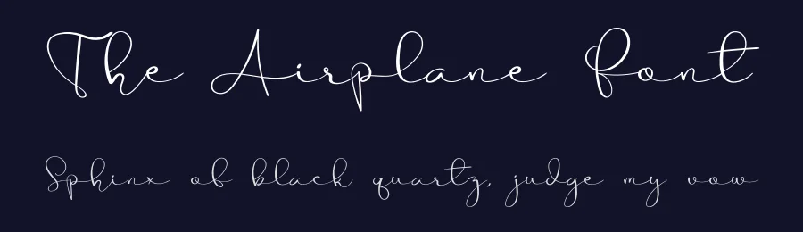 The Airplane Font by Erik Studio — Script Handwritten Font — thumbnail 2