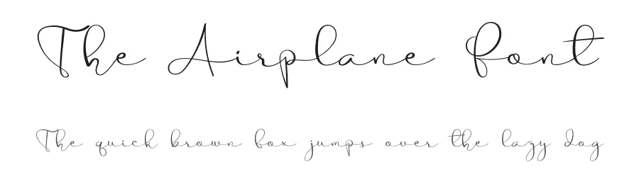 The Airplane Font by Erik Studio — Script Handwritten Font