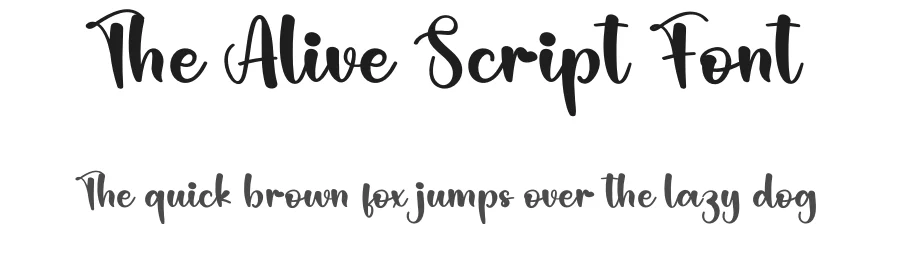 The Alive Script Font by creativeletter — Script Handwritten Font