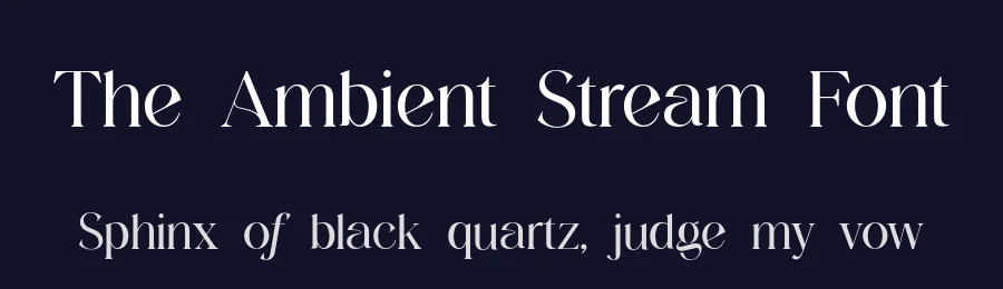 The Ambient Stream Font by UICreative — Serif Font — thumbnail 2