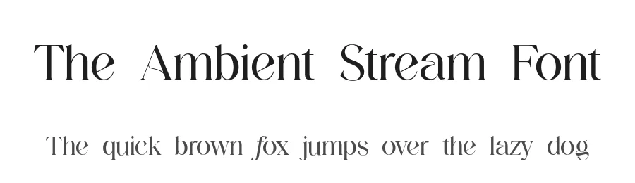 The Ambient Stream Font by UICreative — Serif Font