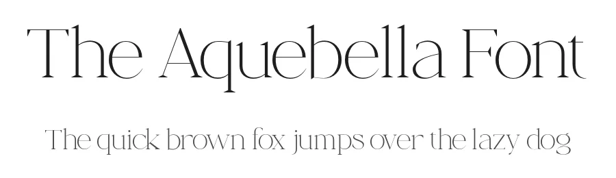 The Aquebella Font by roomspace.cl — Serif Font