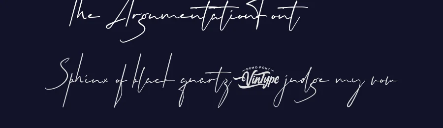 The Argumentation Font by VinType — Script Handwritten Font — thumbnail 2