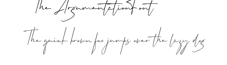 The Argumentation Font by VinType — Script Handwritten Font