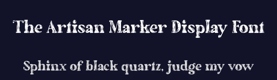 The Artisan Marker Display Font by Ef Studio — Display Font — thumbnail 2