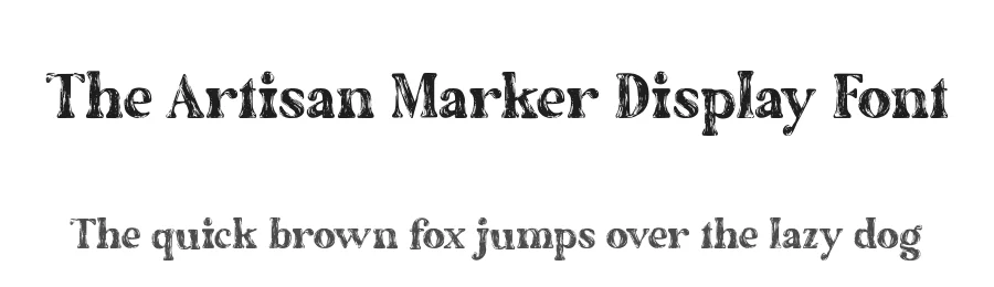 The Artisan Marker Display Font by Ef Studio — Display Font