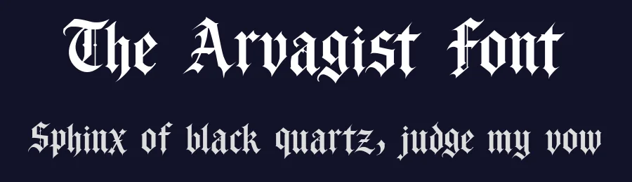 The Arvagist Font by Creacy Studio — Blackletter Font — thumbnail 2
