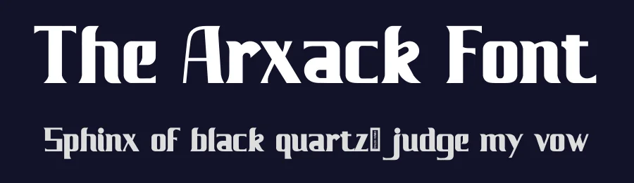 The Arxack Font by makaryo — Display Font — thumbnail 2