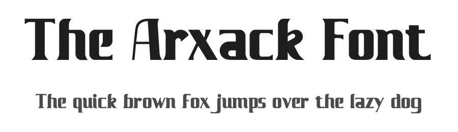 The Arxack Font by makaryo — Display Font