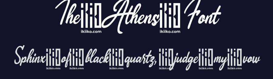 The Athens Font by ikiiko type — Script Handwritten Font — thumbnail 2