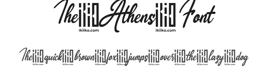 The Athens Font by ikiiko type — Script Handwritten Font