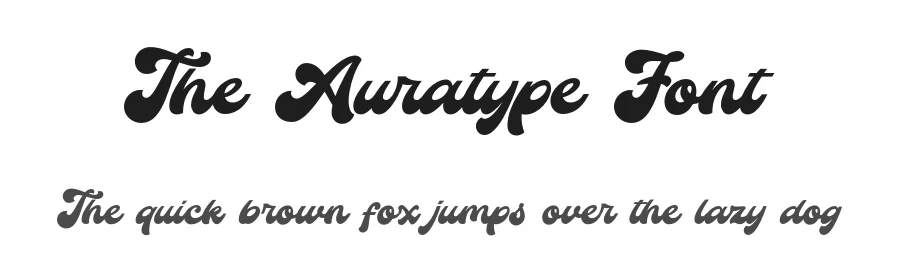 The Auratype Font by Auratype β Script Handwritten Font
