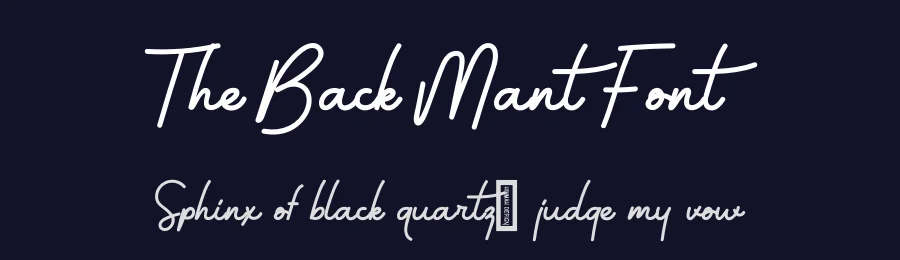 The Back Mant Font by makaryo — Decorative Font — thumbnail 2