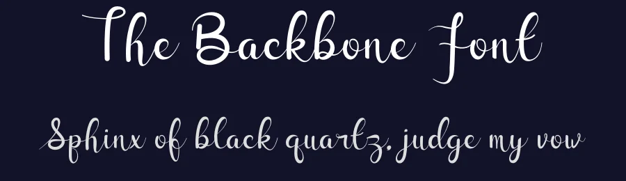 The Backbone Font by Miftahul Arzaq — Script Handwritten Font — thumbnail 2