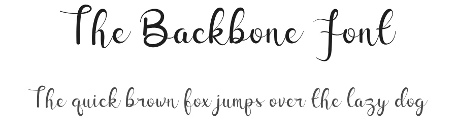 The Backbone Font by Miftahul Arzaq — Script Handwritten Font