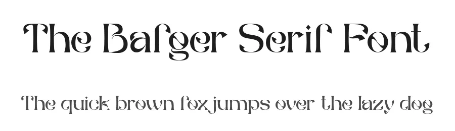 The Bafger Serif Font by Muksal Creative — Serif Font