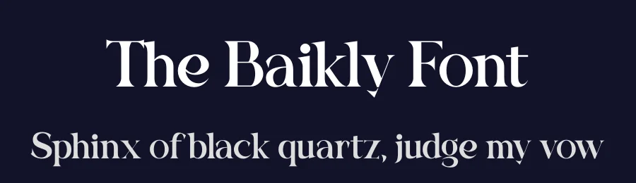 The Baikly Font by embuntype — Serif Font — thumbnail 2