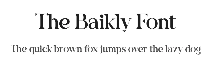 The Baikly Font by embuntype — Serif Font