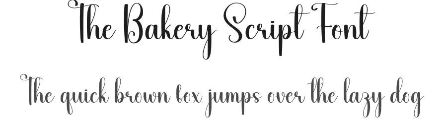 The Bakery Script Font by creativeletter — Script Handwritten Font