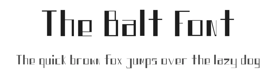 The Balt Font by Kumschlies โ Display Font