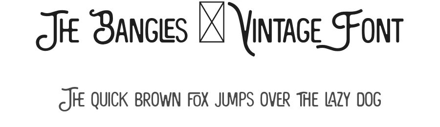The Bangles – Vintage Font by 177Studio — Sans Serif Font