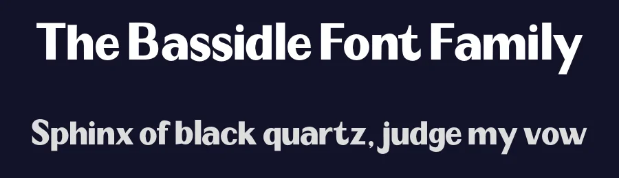 The Bassidle Font Family by josstype — Sans Serif Font — thumbnail 2