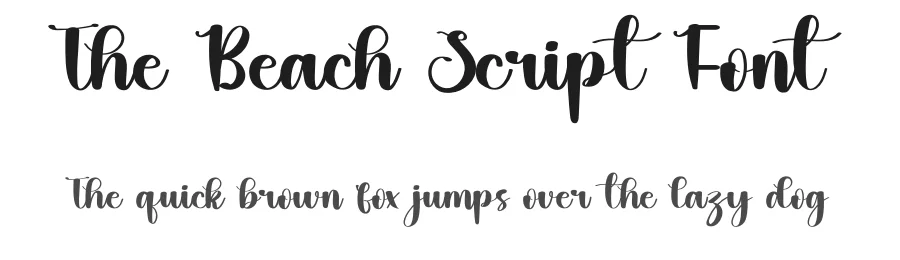 The Beach Script Font by inermediaSTUDIO — Script Handwritten Font
