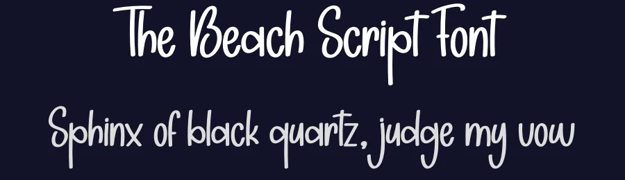 The Beach Script Font by creativeletter — Script Handwritten Font — thumbnail 2