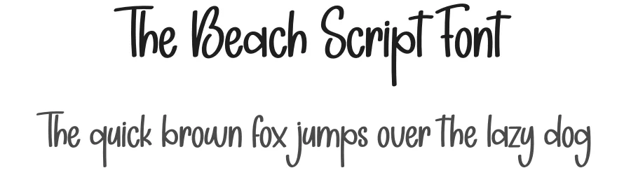 The Beach Script Font by creativeletter — Script Handwritten Font