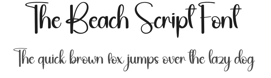 The Beach Script Font by andikastudio — Script Handwritten Font