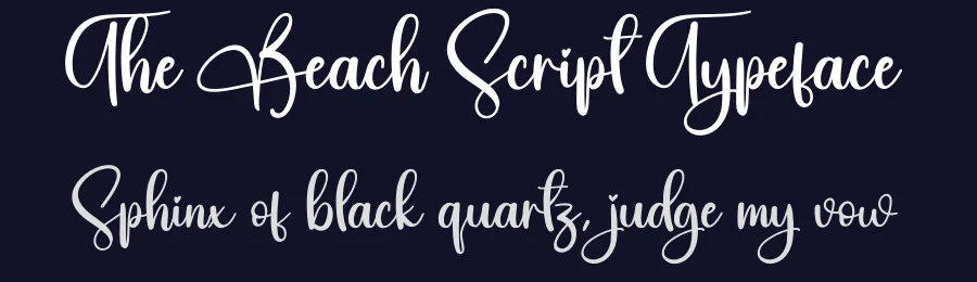 The Beach Script Typeface by creativeletter — Script Handwritten Font — thumbnail 2