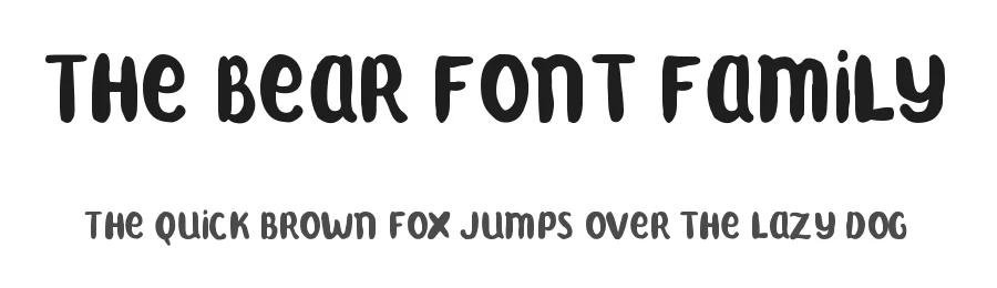The Bear Font Family by Typeface — Script Handwritten Font