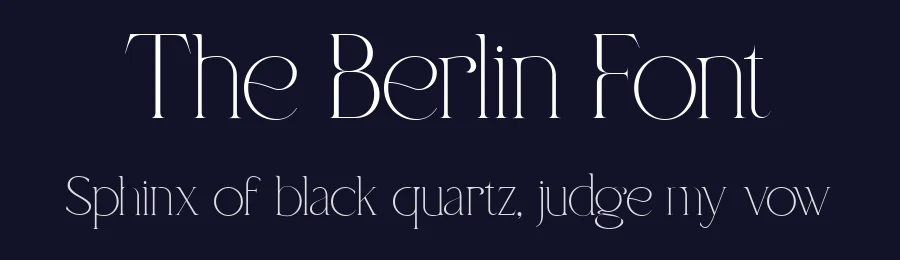 The Berlin Font by Look Minus Today — Serif Font — thumbnail 2