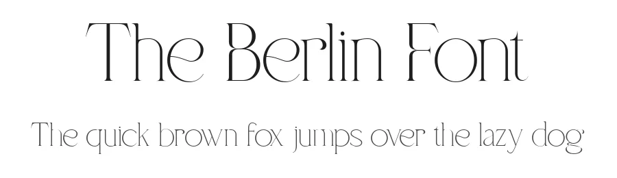 The Berlin Font by Look Minus Today — Serif Font