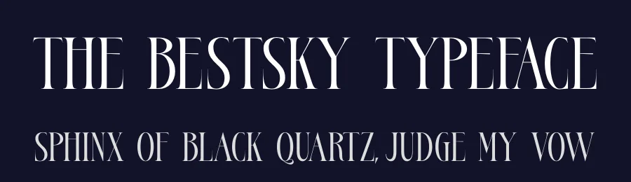 The Bestsky Typeface by timelesstype.co — Display Font — thumbnail 2