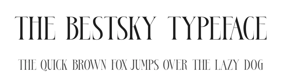 The Bestsky Typeface by timelesstype.co — Display Font