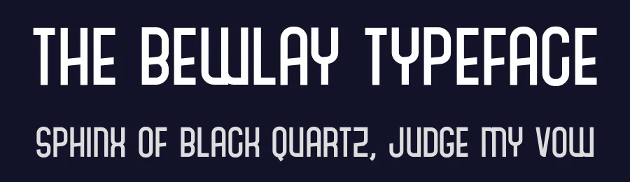 The Bewlay Typeface by Jorn .sb — Sans Serif Font — thumbnail 2