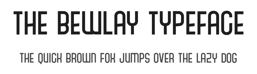 The Bewlay Typeface by Jorn .sb — Sans Serif Font