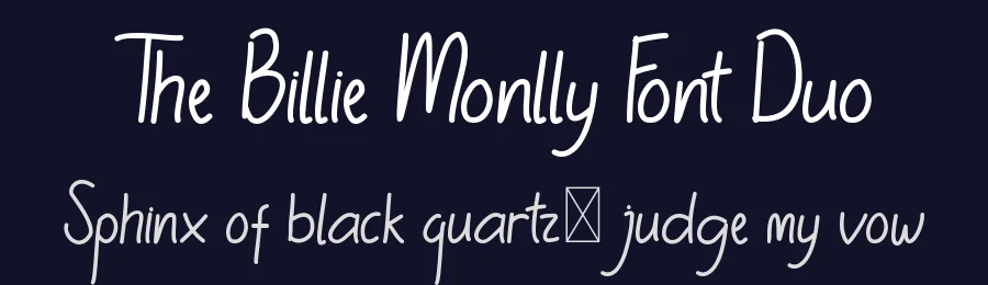 The Billie Monlly Font Duo by edricstudio — Script Handwritten Font — thumbnail 2