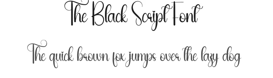 The Black Script Font by andikastudio — Script Handwritten Font