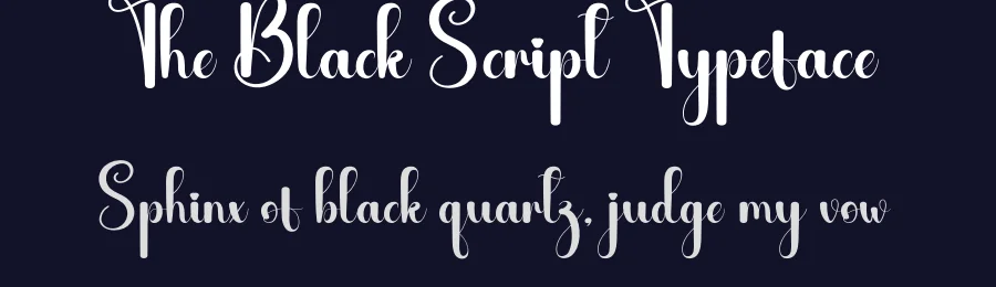 The Black Script Typeface by andikastudio — Script Handwritten Font — thumbnail 2