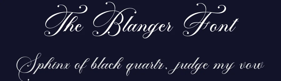 The Blanger Font by Mastertype — Script Handwritten Font — thumbnail 2