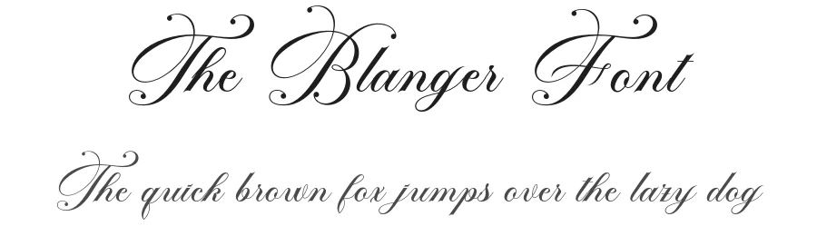 The Blanger Font by Mastertype — Script Handwritten Font