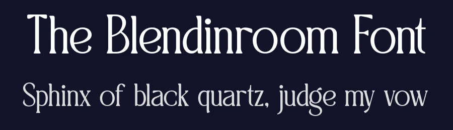 The Blendinroom Font by Aksapix_Type — Decorative Font — thumbnail 2