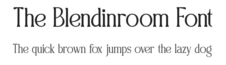The Blendinroom Font by Aksapix_Type — Decorative Font