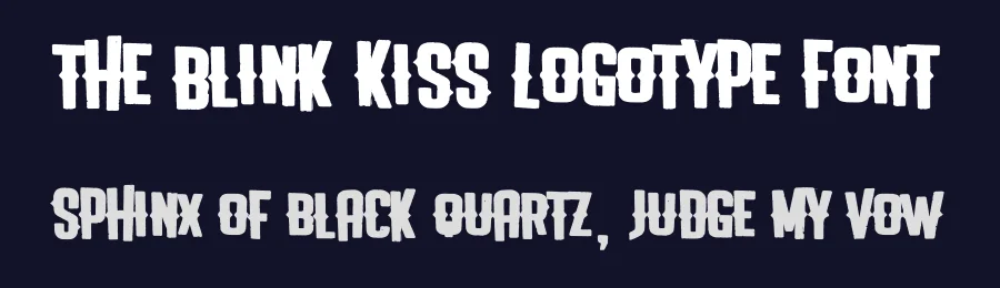 The Blink Kiss Logotype Font by Lettersiro — Display Font — thumbnail 2