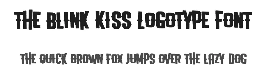 The Blink Kiss Logotype Font by Lettersiro — Display Font