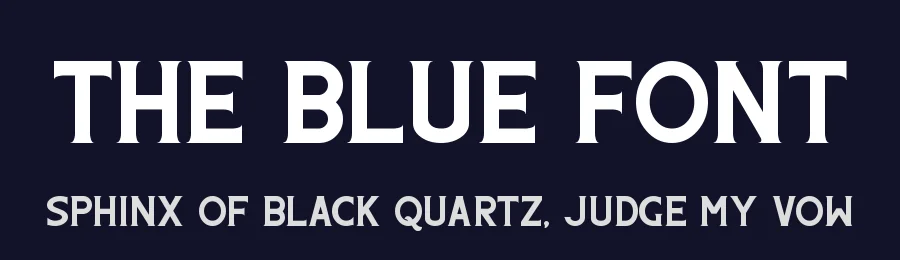 The Blue Font by Pen Culture — Display Font — thumbnail 2